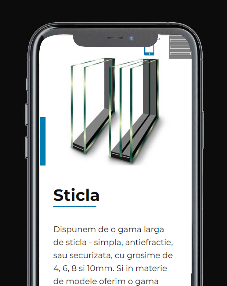 site unic de prezentare