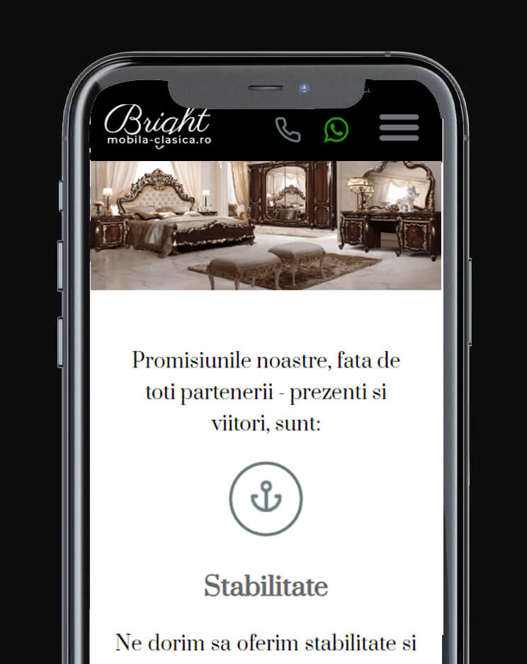 site unic de prezentare
