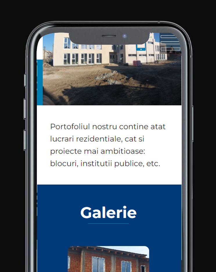 site unic de prezentare