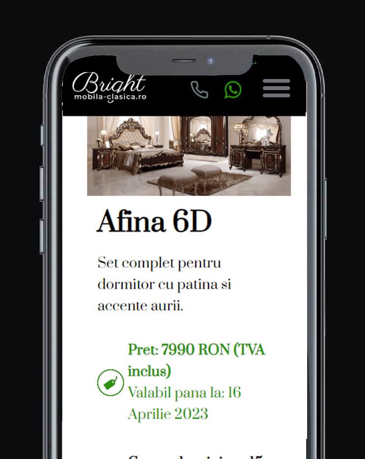site unic de prezentare