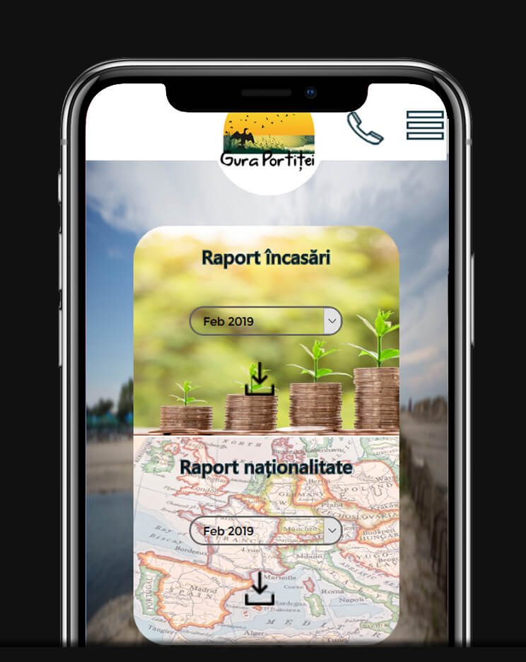 site cu soft hotelier integrat